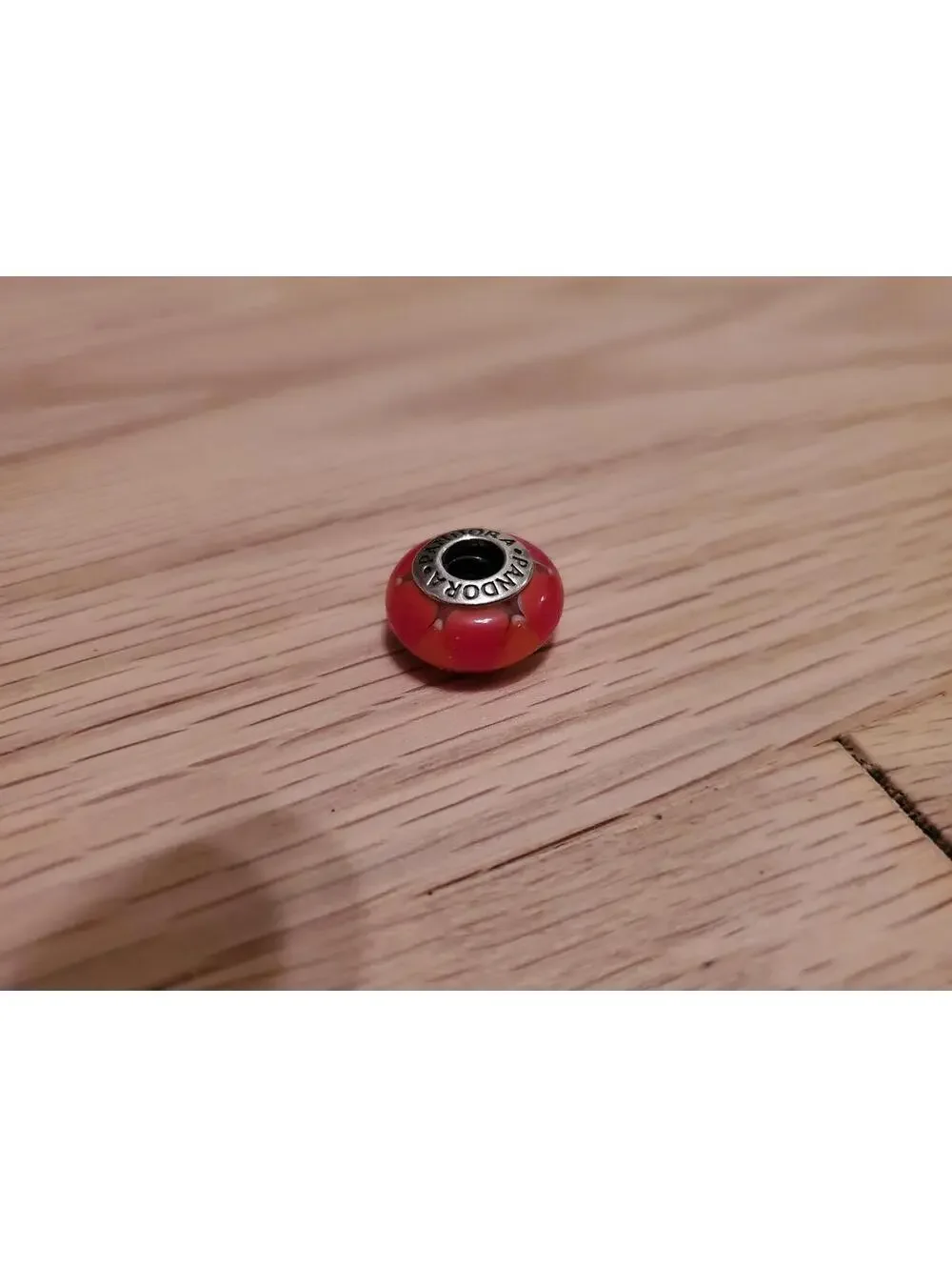 Pandora Red Glass Charm Bead